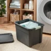 12gal Latching Storage Tote - Brightroom™: Stackable Gray Utility Bin With Lid, Portable Universal Organizer 1 12gal Latching Storage Tote - Brightroom™: Stackable Gray Utility Bin With Lid, Portable Universal Organizer -Green house GUEST 00a22b26 0d58 47ad 96a6 2e86f7685a45