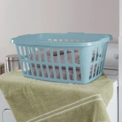 1.5 Bu Laundry Basket Pewter Aqua - Brightroom™ -Green house GUEST 03a24a93 0b0a 43d8 b5de 1451a1073e06