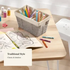 10.25" X 6" X 6" Small Woven Twisted Paper Rope Tapered Basket Gray - Brightroom™ 8 10.25" X 6" X 6" Small Woven Twisted Paper Rope Tapered Basket Gray - Brightroom™ -Green house GUEST 064cb96f 909b 49df 9357 b890ce45562e