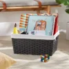 17" X 12" X 8" Large Woven Lined Basket Black - Brightroom™ 1 17" X 12" X 8" Large Woven Lined Basket Black - Brightroom™ -Green house GUEST 0ff737db fc55 494a af3c b47897fa5dfd