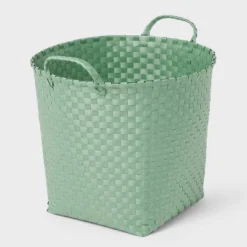 Woven Plastic Floor Basket - Brightroom™ 9 Woven Plastic Floor Basket - Brightroom™ -Green house GUEST 10852d8e 0a5b 4a1e b159 9d4b6da21168