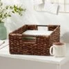 Woven Abaca Folio Bin - Brightroom™: Handwoven Brown Storage Basket, Rectangle, Lacquered Finish, Ethical Handcraft 2 Woven Abaca Folio Bin - Brightroom™: Handwoven Brown Storage Basket, Rectangle, Lacquered Finish, Ethical Handcraft -Green house GUEST 1932a716 0b79 413c 9e12 07bb97743dc3
