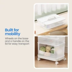 7pc Click In Place Rolling Storage Cart Kit Plastic Storage Home And Office Organization - Brightroom™​ -Green house GUEST 221ae4b7 deb7 46d1 9260 bd2bab84ee31