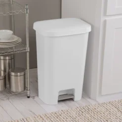 11.9gal Step Trash Can White - Brightroom™: Pedal-Operated Kitchen Garbage Can, Textured Plastic, Indoor Use 14 11.9gal Step Trash Can White - Brightroom™: Pedal-Operated Kitchen Garbage Can, Textured Plastic, Indoor Use -Green house GUEST 5dee0420 37b4 4411 81e8 3669bef6142c