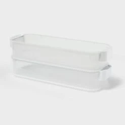 Click In Place 3qt Shallow Slim Plastic Storage Bin For Home And Office Organization Green Tint - Brightroom™ 7 Click In Place 3qt Shallow Slim Plastic Storage Bin For Home And Office Organization Green Tint - Brightroom™ -Green house GUEST 60b78de5 a10b 42a0 81a0 1cc1253ce279