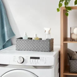 Woven Plastic 3 Compartment Bin - Brightroom™