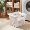1.5bu Plastic Square Laundry Basket - Brightroom™: Medium White Clothes Hamper With Built-In Handles, Portable Storage 2 1.5bu Plastic Square Laundry Basket - Brightroom™: Medium White Clothes Hamper With Built-In Handles, Portable Storage -Green house GUEST 6e9724b5 4212 4de8 9278 6c875ab95481