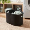 1.5bu Felt Laundry Basket Black - Brightroom™: Heavy Duty Clothes Basket, Polyester, 2 Handles, 3570 Volume 1 1.5bu Felt Laundry Basket Black - Brightroom™: Heavy Duty Clothes Basket, Polyester, 2 Handles, 3570 Volume -Green house GUEST 787d27f2 7ecf 4840 ab94 cdb3fad0b0af