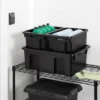 Medium Stackable Storage Bin - Brightroom™: Black Polypropylene Utility, 9.25 Volume, 22.79x15.98x8.39, Universal Storage 2 Medium Stackable Storage Bin - Brightroom™: Black Polypropylene Utility, 9.25 Volume, 22.79x15.98x8.39, Universal Storage -Green house GUEST 7ac043d7 f0ee 4e5a b7f0 c9025403115f
