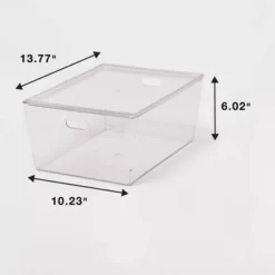 11L Stacking Clear Bin With Lid - Brightroom™ 9 11L Stacking Clear Bin With Lid - Brightroom™ -Green house GUEST 973f29b9 9d5b 46f2 aff6 041608213023