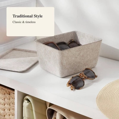 Lidded Felt With Lid Oatmeal - Brightroom™ 5 Lidded Felt With Lid Oatmeal - Brightroom™ - Image 3