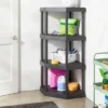 4 Tier Plastic Corner Shelf Unit Black - Brightroom™ 2 4 Tier Plastic Corner Shelf Unit Black - Brightroom™ -Green house GUEST a03c6b57 6643 490f 8daf 74311000e480