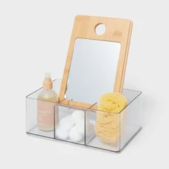 Cosmetic Storage Container With Bamboo Lid - Brightroom™ 7 Cosmetic Storage Container With Bamboo Lid - Brightroom™ -Green house GUEST a73ed3ac 9507 4b02 8a31 9e83ea73742f