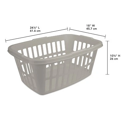 1.5bu Laundry Basket Gray - Brightroom™ 7 1.5bu Laundry Basket Gray - Brightroom™ - Image 5