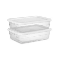 28qt Clear Under Bed Storage Box White - Brightroom™ 20 28qt Clear Under Bed Storage Box White - Brightroom™ -Green house GUEST b49145bd e993 443d 824a 7749de47657c