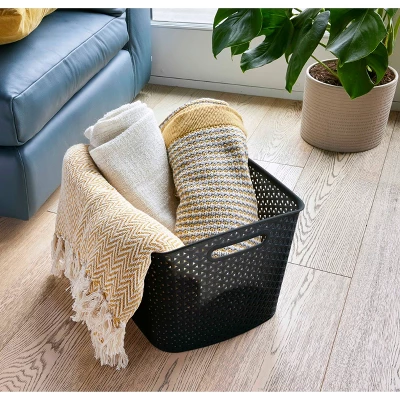 Y-Weave XL Curved Decorative Storage Basket - Brightroom™ 4 Y-Weave XL Curved Decorative Storage Basket - Brightroom™ - Image 2