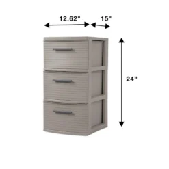 3 Drawer Medium Tower Dark Gray - Brightroom™: Plastic Storage Drawers, Portable Universal Storage, No Assembly Required 13 3 Drawer Medium Tower Dark Gray - Brightroom™: Plastic Storage Drawers, Portable Universal Storage, No Assembly Required -Green house GUEST bf6392a9 b2b1 474e a697 9d1f08e3c887