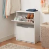 Laminate Pivot Open Shoe Cabinet White - Brightroom™ -Green house GUEST c4d70cfb 7fdb 4166 a55c b11dc54ee24e