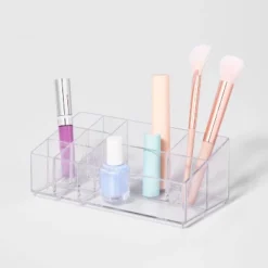 Bathroom Plastic 9 Slot Mixed Cosmetic Organizer Clear - Brightroom™: Makeup & Vanity Organizer Tray For Bathroom Countertop 8 Bathroom Plastic 9 Slot Mixed Cosmetic Organizer Clear - Brightroom™: Makeup & Vanity Organizer Tray For Bathroom Countertop -Green house GUEST c86e60e2 e1c8 4070 8398 113e68427840