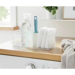 12" X 6" X 4" All Purpose Storage 1/2 Storage Bin - Brightroom™: Clear Plastic Decorative Container, No Assembly Required 11 12" X 6" X 4" All Purpose Storage 1/2 Storage Bin - Brightroom™: Clear Plastic Decorative Container, No Assembly Required -Green house GUEST c9536262 b5ce 4303 9455 f10d7d6b7fbc