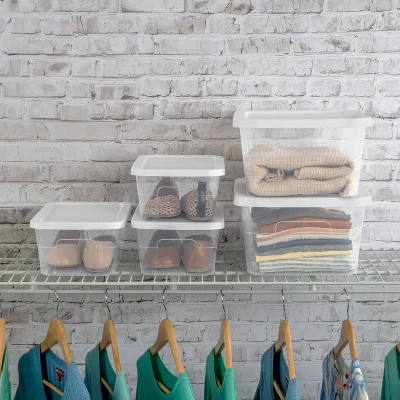 6qt Clear Storage Box White - Brightroom™ 8 6qt Clear Storage Box White - Brightroom™ - Image 6