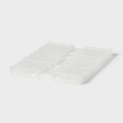 Rectangular Plastic Foldable Medium Crate White - Brightroom™ 4 Rectangular Plastic Foldable Medium Crate White - Brightroom™ - Image 2