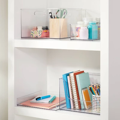 12" X 6" X 4" All Purpose Storage 1/2 Storage Bin - Brightroom™: Clear Plastic Decorative Container, No Assembly Required 3 12" X 6" X 4" All Purpose Storage 1/2 Storage Bin - Brightroom™: Clear Plastic Decorative Container, No Assembly Required