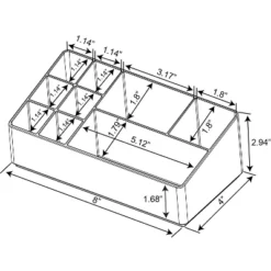 Bathroom Plastic 9 Slot Mixed Cosmetic Organizer Clear - Brightroom™: Makeup & Vanity Organizer Tray For Bathroom Countertop 10 Bathroom Plastic 9 Slot Mixed Cosmetic Organizer Clear - Brightroom™: Makeup & Vanity Organizer Tray For Bathroom Countertop -Green house GUEST dbf0e0aa 3dc0 417d a007 88e11ae9f58a