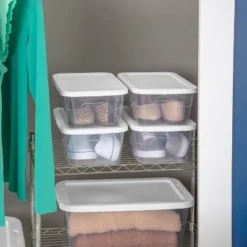 16qt Clear Storage Box With Lid White - Brightroom™ 18 16qt Clear Storage Box With Lid White - Brightroom™ -Green house GUEST dd4a902d 1a81 4b1e 86b2 8104be4803d1