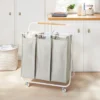 Rolling Triple Sorter - Brightroom™: Multicolor Laundry Hamper With Wheels, Polyester & Steel Frame, 3 Sorter Bags 1 Rolling Triple Sorter - Brightroom™: Multicolor Laundry Hamper With Wheels, Polyester & Steel Frame, 3 Sorter Bags -Green house GUEST ea2ec001 902a 4de4 b2a0 dc6f56fdf803