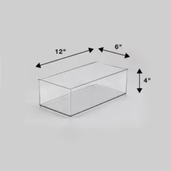 12" X 6" X 4" All Purpose Storage 1/2 Storage Bin - Brightroom™: Clear Plastic Decorative Container, No Assembly Required 9 12" X 6" X 4" All Purpose Storage 1/2 Storage Bin - Brightroom™: Clear Plastic Decorative Container, No Assembly Required -Green house GUEST f40cd530 aa3a 4fec 8c26 2bcdd5a30536