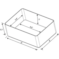 9"x6"x3.25" Large Plastic Bathroom Tray Clear - Brightroom™: Organizer, Stackable Storage, Hand Washable 9 9"x6"x3.25" Large Plastic Bathroom Tray Clear - Brightroom™: Organizer, Stackable Storage, Hand Washable -Green house GUEST f49cbebe cb0a 4a04 87bb 465c1cdf3247