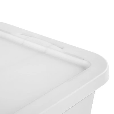 16qt Clear Storage Box With Lid White - Brightroom™ 11 16qt Clear Storage Box With Lid White - Brightroom™ - Image 9